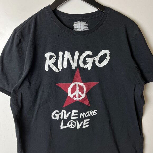 Ringo Starr Give More Love T Shirt Womens Black XL Extra Large Graphic Tee Logo - Picture 15 of 16